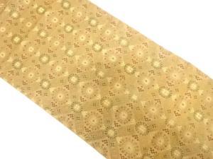 アンティーク　花模様織り出し丸帯（材料）